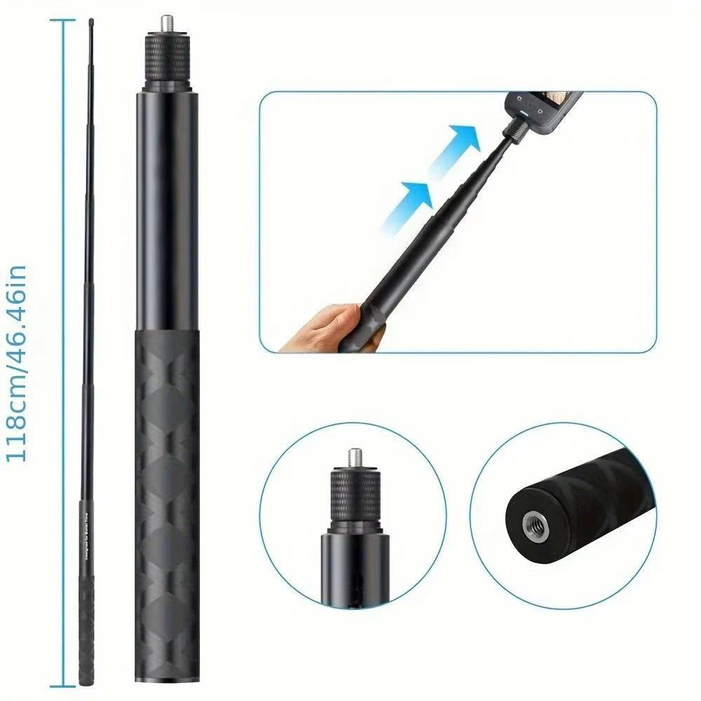 Insta360 X2 X3 X4 X5 Motorcycle Bike Mount Selfie Stick Kit