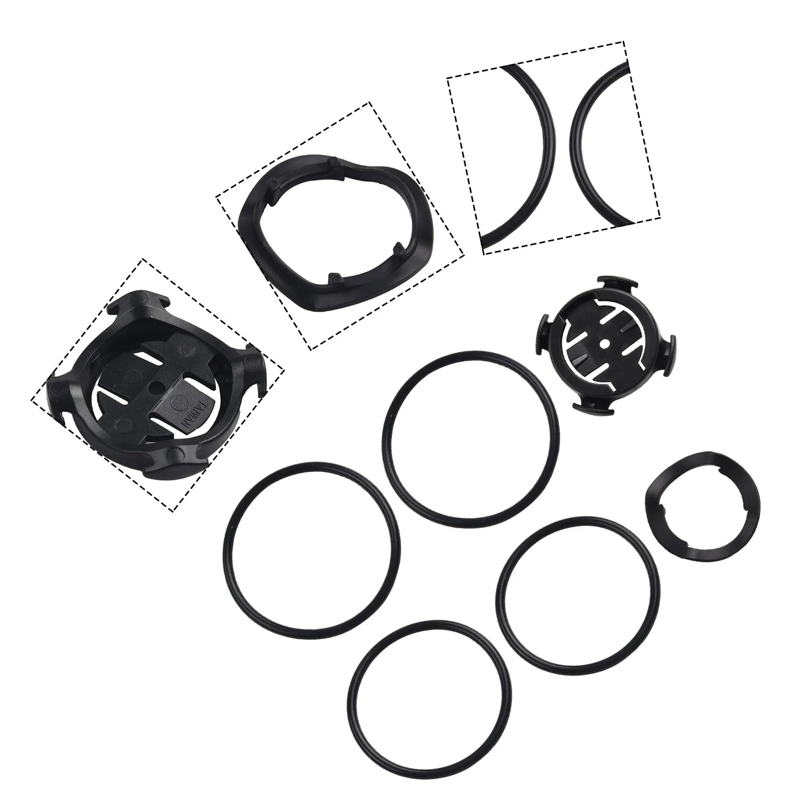 Bike Computer Mount With Rubber Rripper Bands Bicycle Edge Quarter Turn Computer Mount For Garmin Stem Or Handlebar Cycling Part Oasis Select