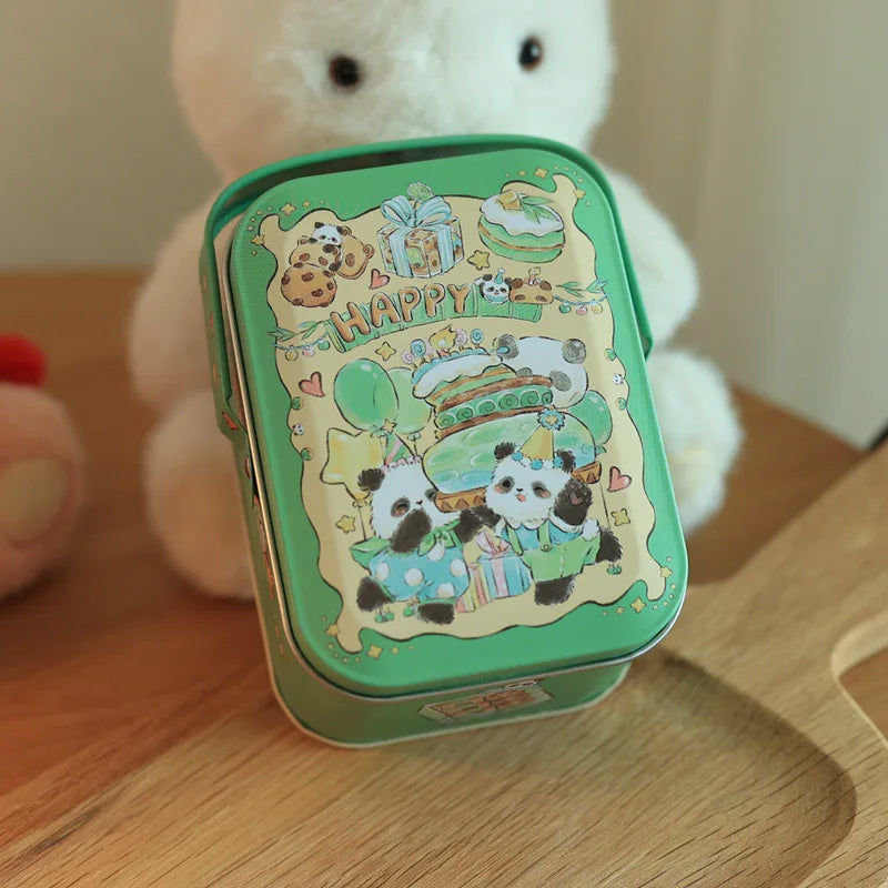 Tinplate Candy Box Kids Gifts Small Tin Box Cookie Box Portable Rabbit Gift Box for Birthday Wedding Party Decoration Oasis Select Style 3 Other