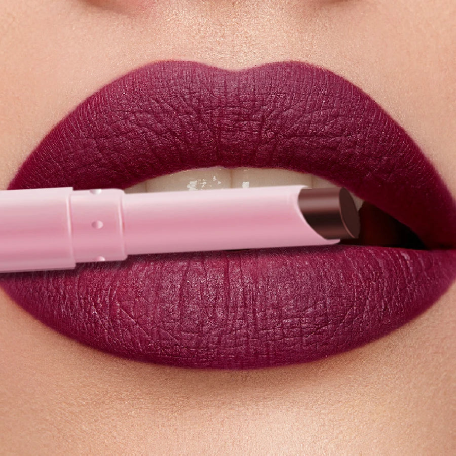 KAFURUX 15-Color Matte Waterproof Lip Liner Pencil | Long-Lasting