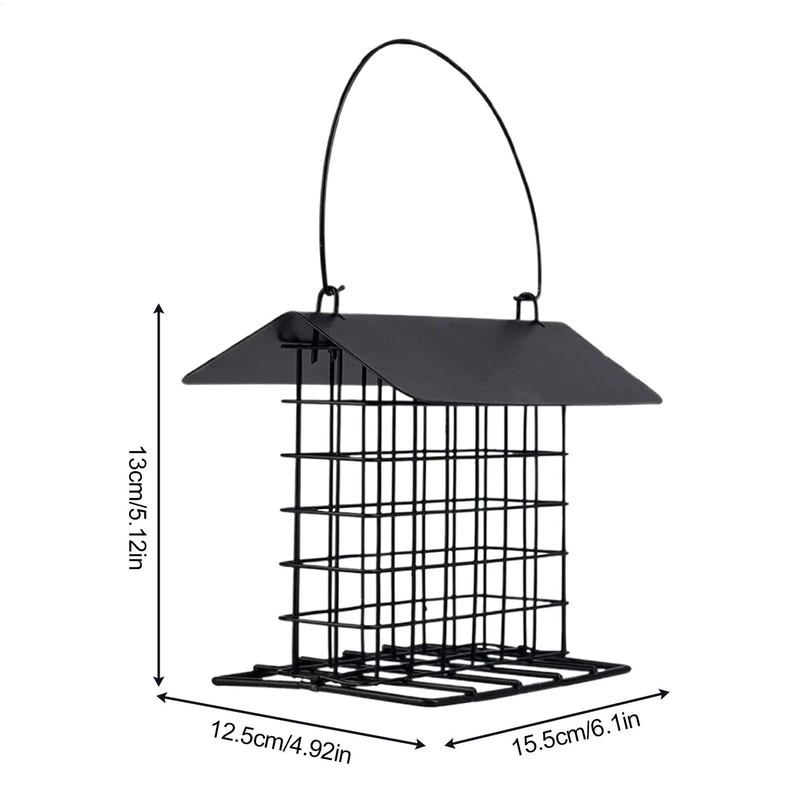 Hanging bird feeder Suet Cakes Cage Bird Feeder washable and reusable feeder wild bird feeder squirrel-proof and weatherproof Oasis Select