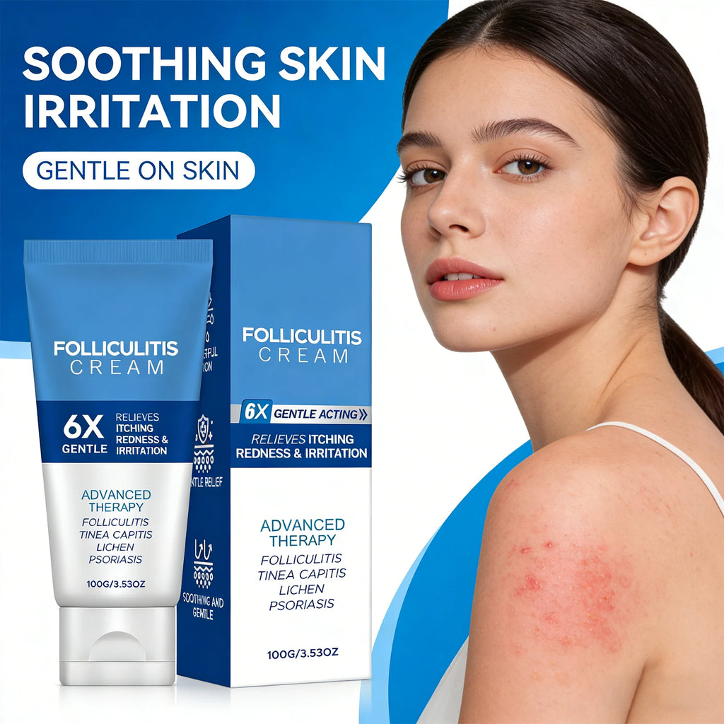 Folliculitis Cream Reduce Redness Relieve Itching Soothing Stimulating Herbal Gentle Smoothing Nourishing Care Cream Oasis Select