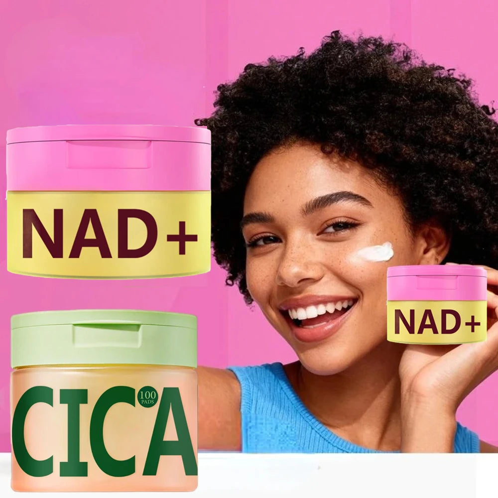 NAD+ Cream & Centella Asiatica Polishing Pads Skincare Kit