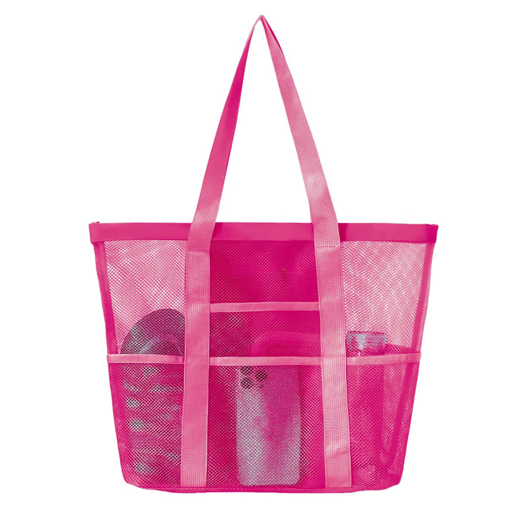 Mesh Beach Tote Bag | Large Multi-Pocket Pool & Travel Bag