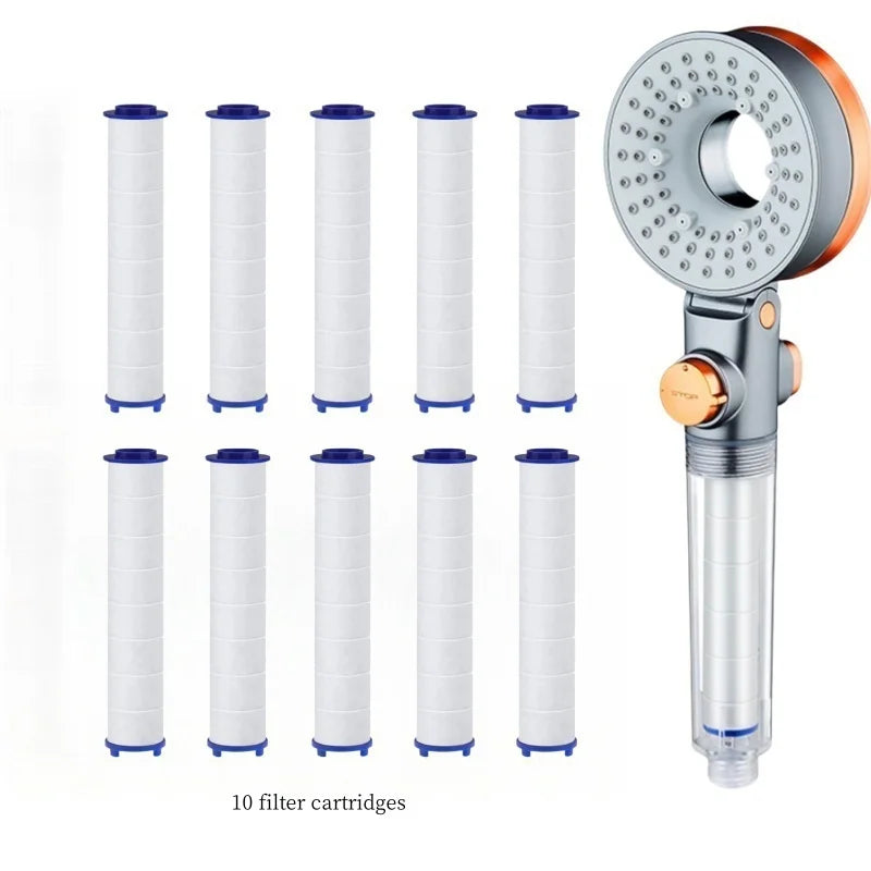 Shower Enclosure with Filter, High Pressure Shower Head with 3 Modes, Water Saving Bathroom Showers, Rain Shower Head Oasis Select shower head kit-2