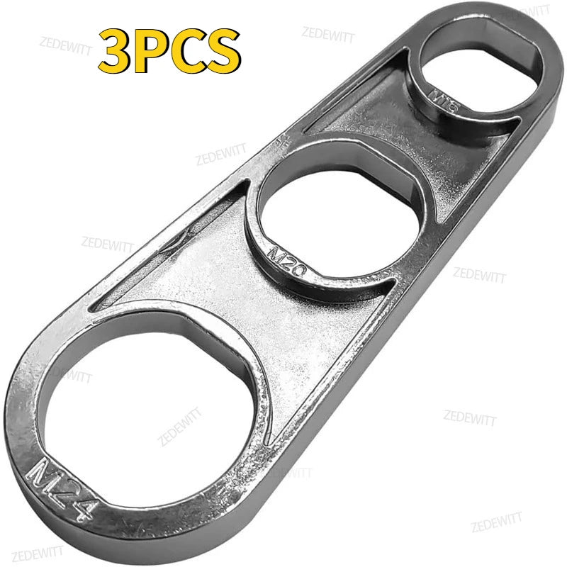 Faucet Maintenance Tool Practical 2 In 1 Faucet Aerator Wrench Water Flow Adjusting Faucet Bubbler Wrench Plumber Home Bathrooms Oasis Select 3PCS