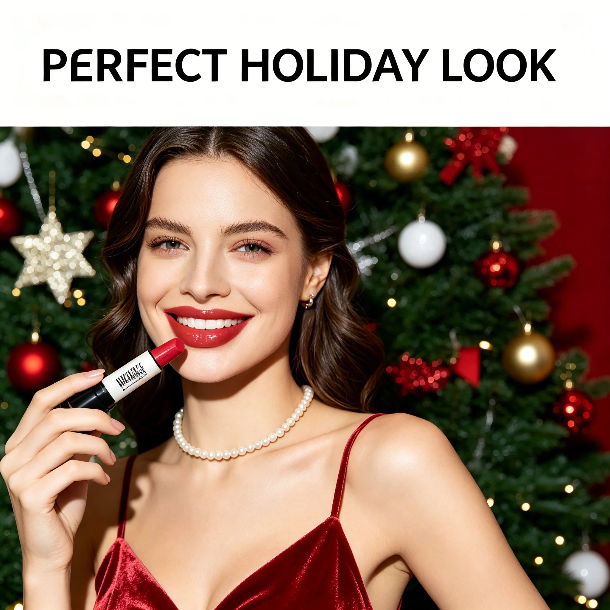 Secret Party Christmas Lipstick – Matte Shimmer Long-Wear