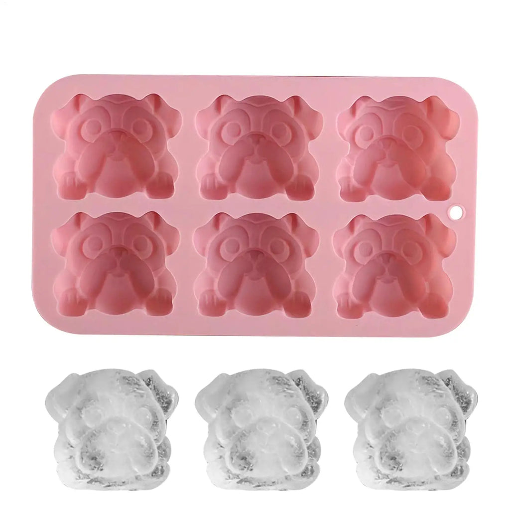 Dog Shaped Silicone Mold – Ice Cubes, Chocolate & Candy Tray
