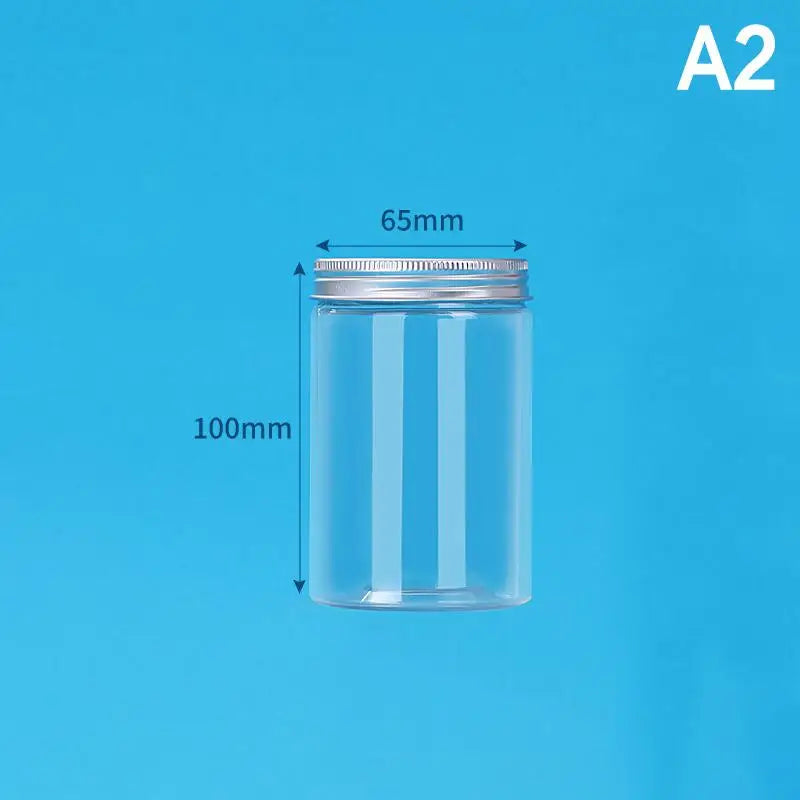 Food Grade PET Sealed Storage Jar with Aluminum Lid | 11cm