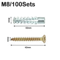 Metal Expansion Screws & Anchor Bolts | Carbon Steel 20–100 Sets