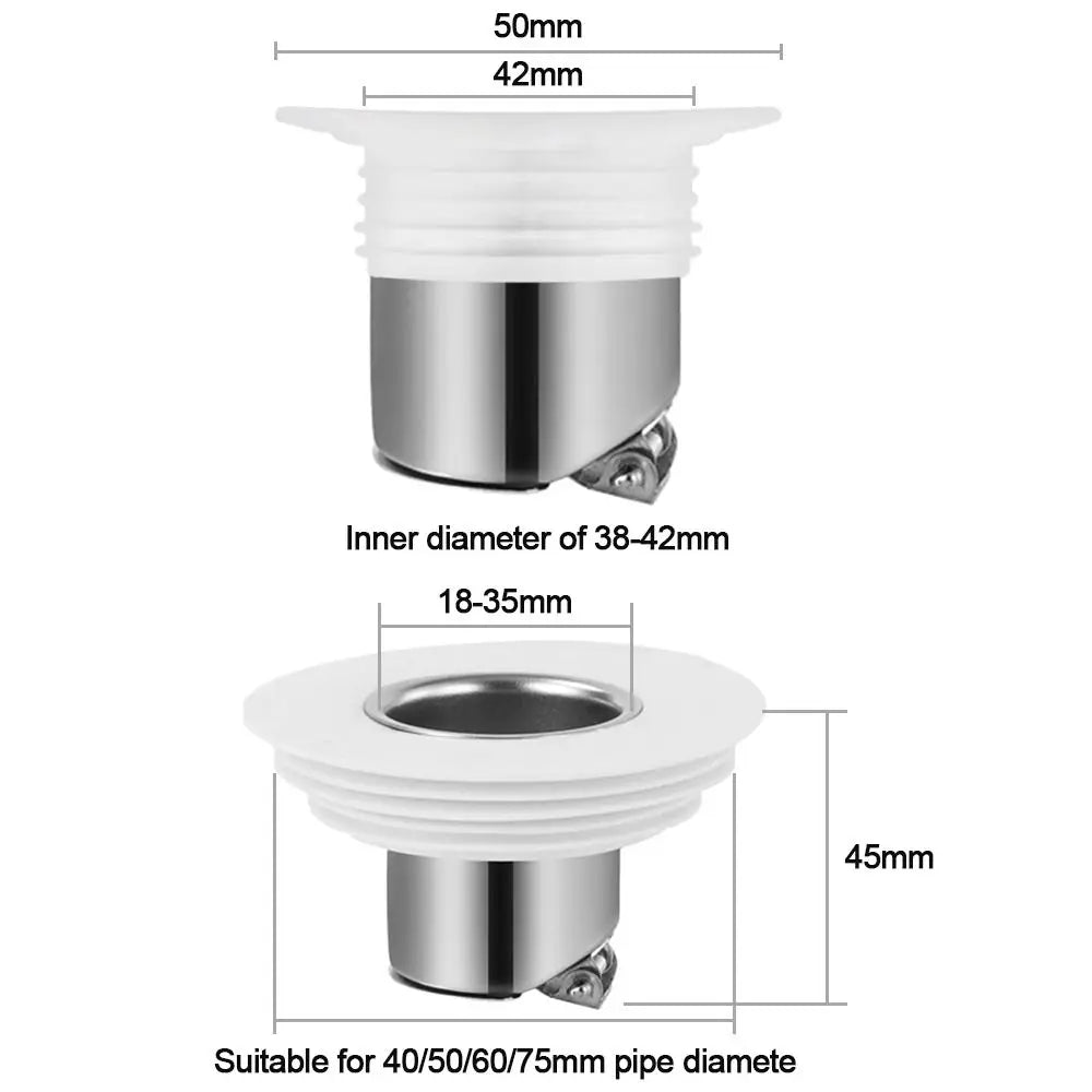 Kitchen Bathroom Accessories Stopper Sewer One Way Valve Shower Drainer Water Pipe Plug Drain Cover Anti odor Floor Drain Oasis Select