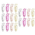 20pcs Students Stationery Carrot Shaped Paper Clips Cartoon Metal Metal Paperclip Cute Creative Bookmark Holder Office Oasis Select 20pcs