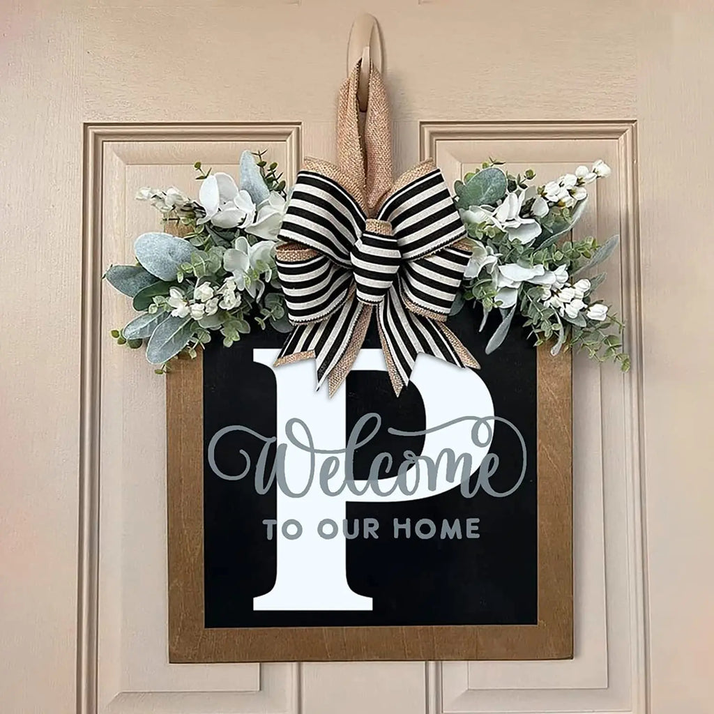 26-letter Personalized Front Door Decoration Door Hangings Layout Props Wooden Crafts Pendants Oasis Select