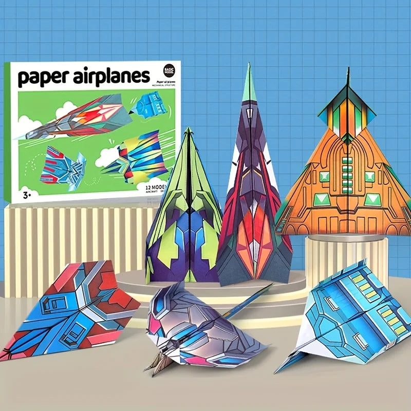 Interactive Paper Airplane Book: Easy Folding Flight Guide, Suitable for Young People and Beginners, with Colored Practice Pages Oasis Select