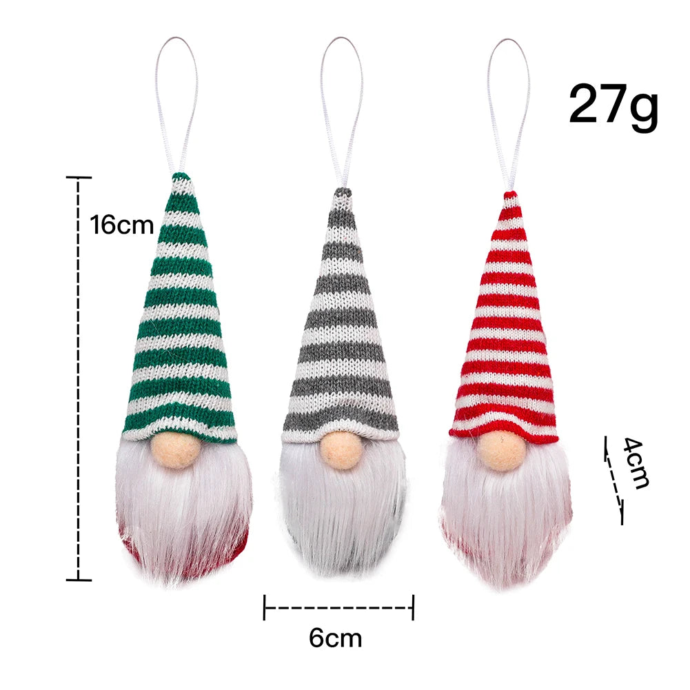 Christmas Holiday Season Faceless Gnome Pendant Christmas Tree Decoration 6cm 2.36in L *16cm 6.30in H Soft Felt Body Oasis Select C China Mainland