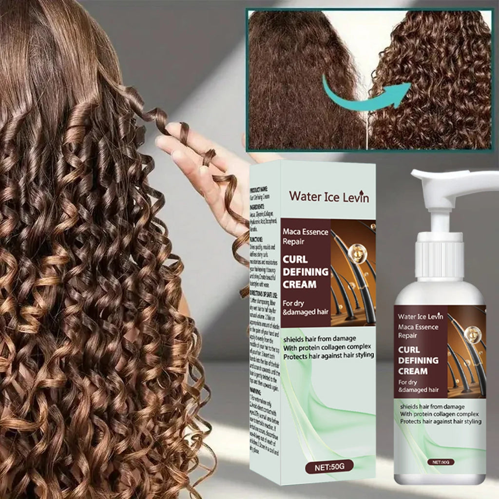 Maca Curl Defining Cream – Keratin, Collagen & Anti-Frizz Curl Defining Cream Oasis Select