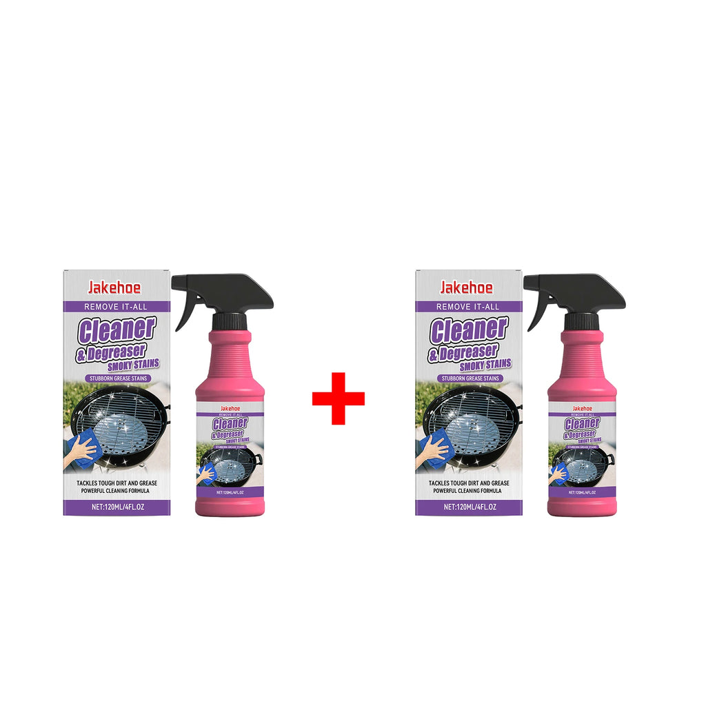 BBQ Grill Grate Cleaner Dissolves Burnt on Grease Stubborn Stain Remover Degreaser Spray for Grill, Oven & Kitchen Surface 120ml Oasis Select 2pcs