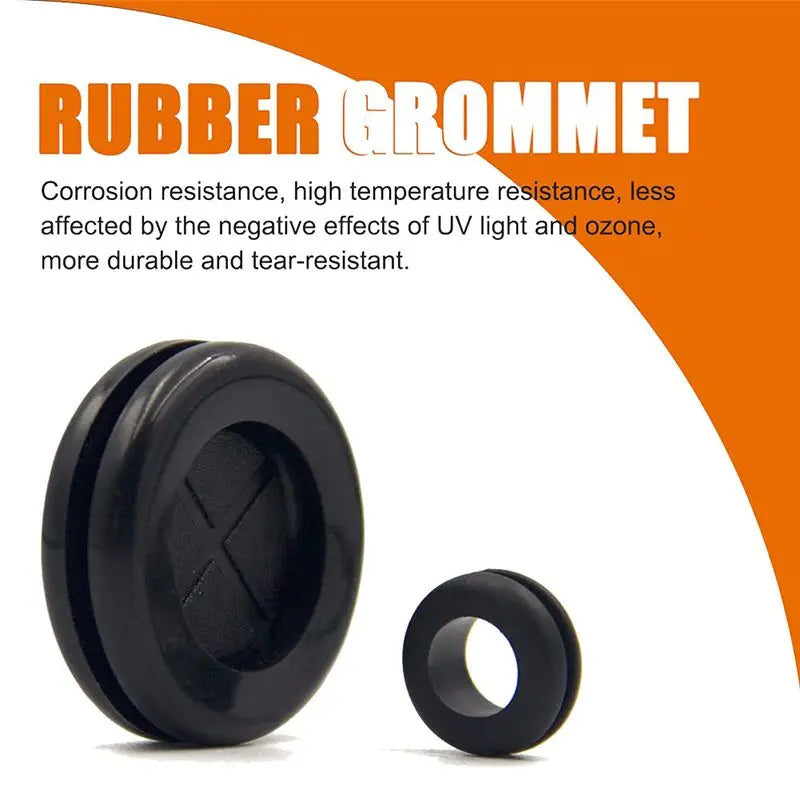 LIKE WISH 200Pcs Rubber Grommet Assortment Kit, 11 Sizes Drill Hole Firewall Hole Plugs Wire Protection Oasis Select