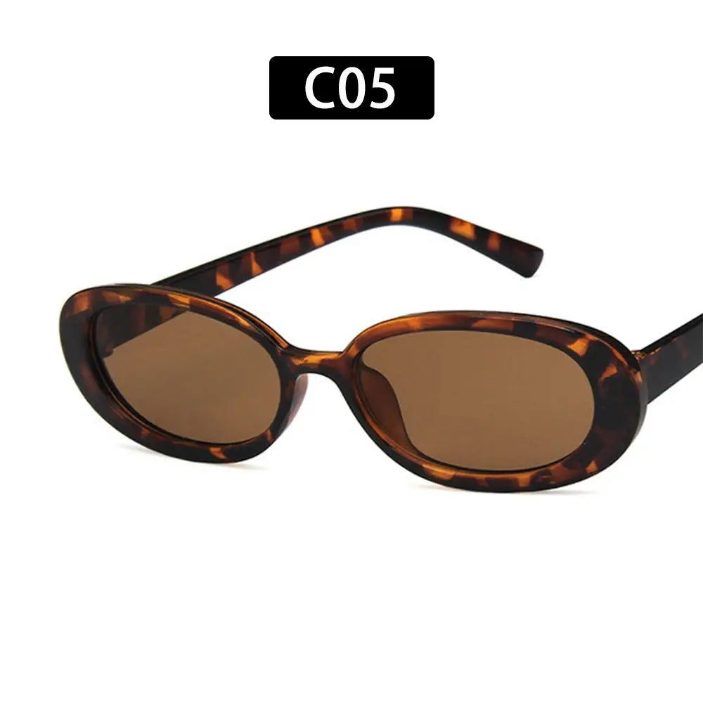 Vintage Sun Glasses UV400 Oval Sunglasses Fashion Shades Sunglasses for Women Eyewear Oasis Select C05
