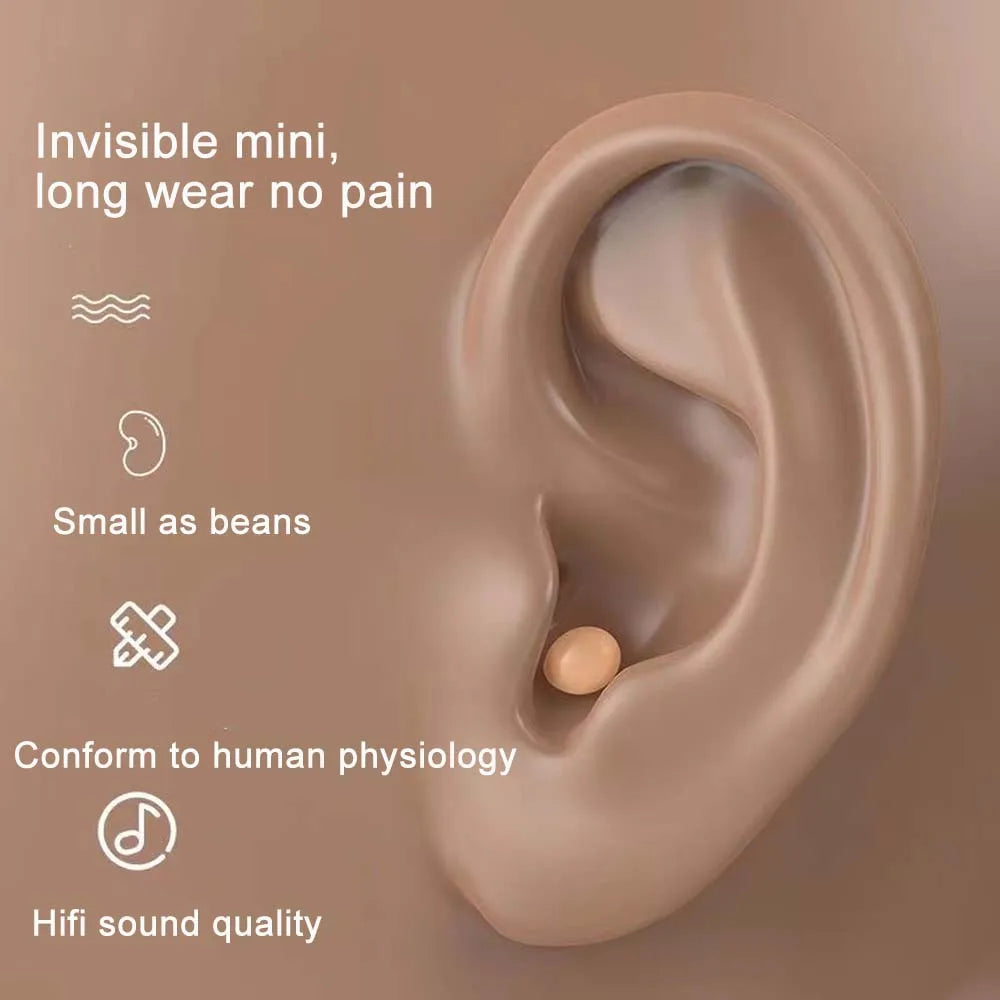 Mini Auriculares Bluetooth Invisible Earphone Sleeping Headset Wireless Sleep Earbud Noise Reduction With Mic Charging Box Oasis Select