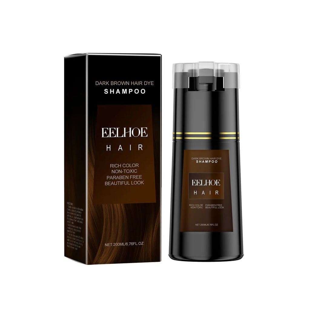 EELHOE Ginseng & Black Sesame Hair Darkening Dye Shampoo Hair Dye Shampoo Oasis Select brown 200ml