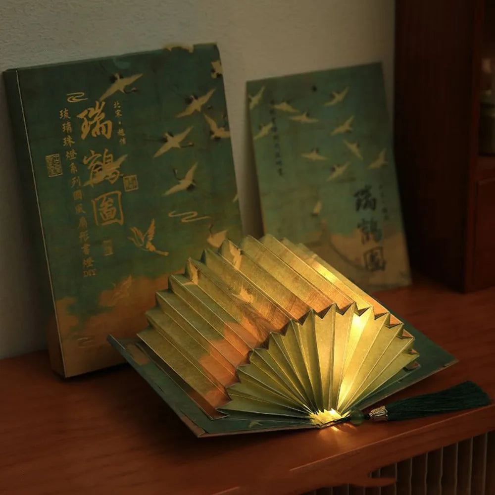 3D DIY Book Lamp – Fan-Shaped Folding Night Light Kit