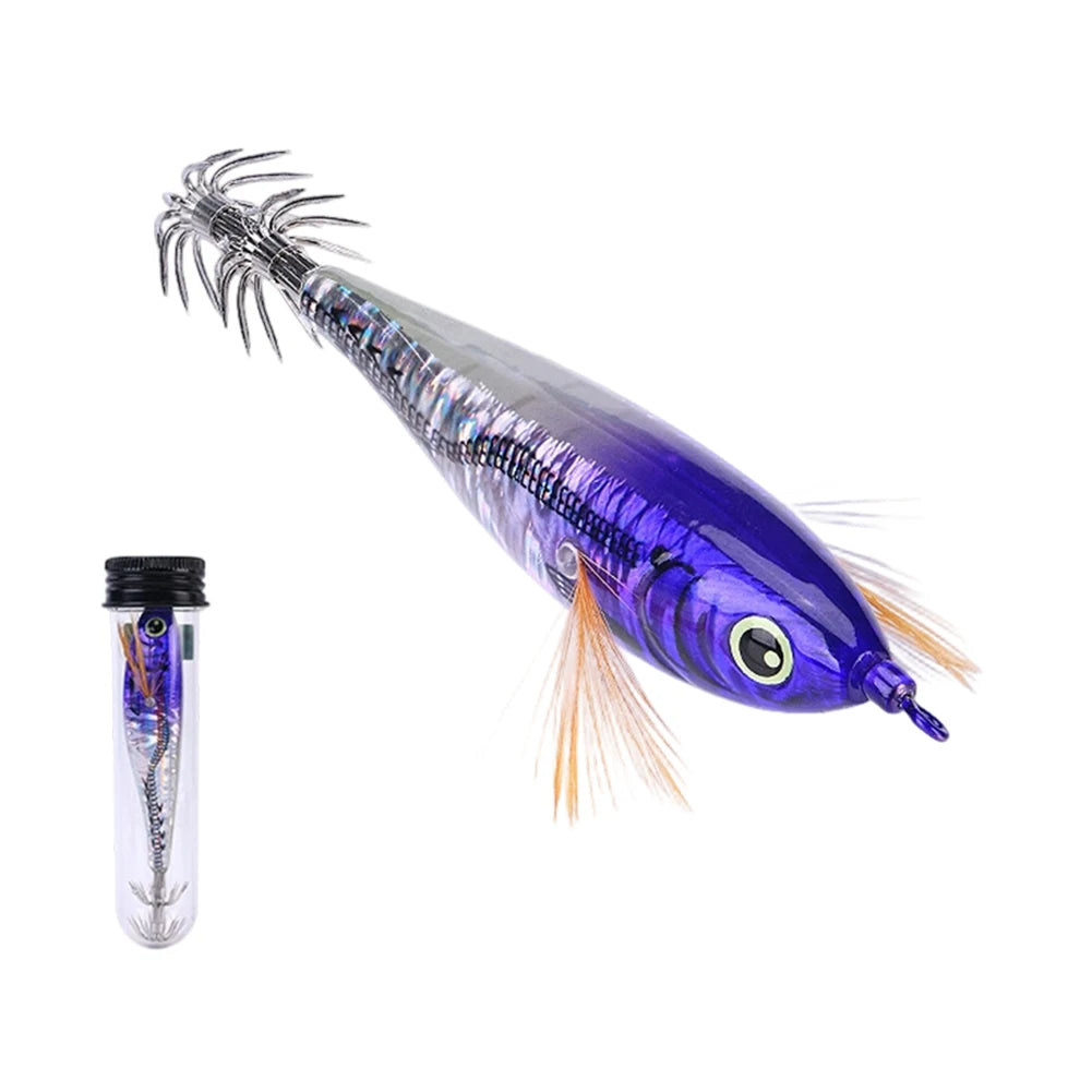 10cm 10.7g Horizontal Shrimp Squid Hook Slow Sinking Artificial Lure With Sound Bead For Octopus Sea Fishing Night Tackle Oasis Select 16