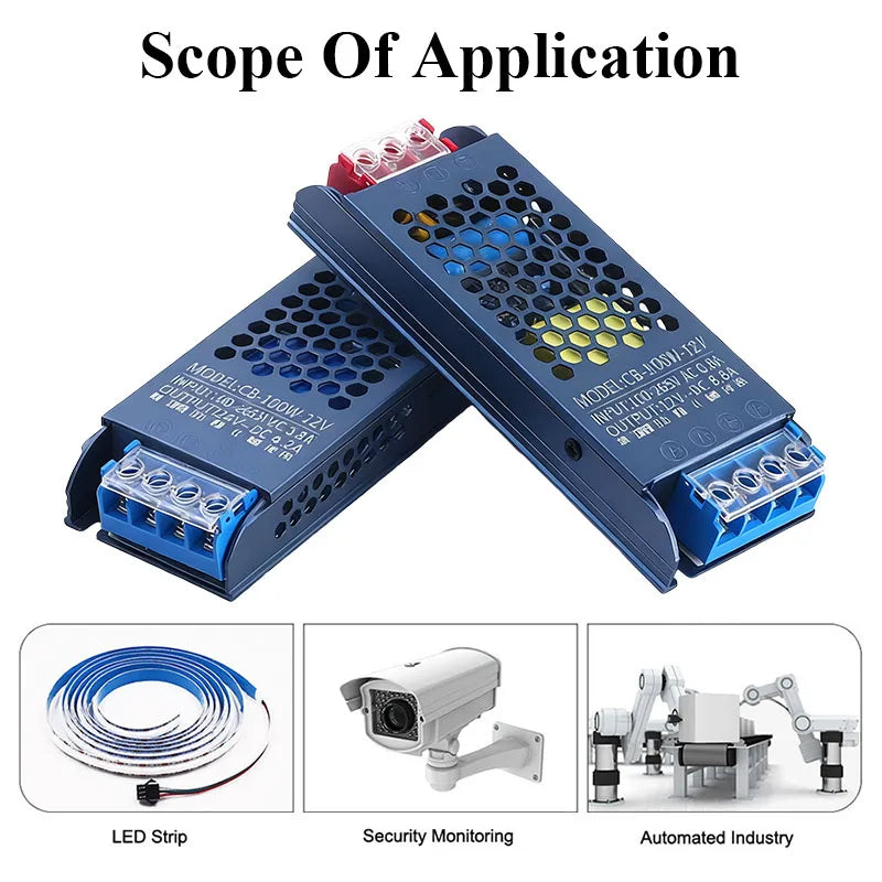 DC Power Supply 12V 24V AC 220V TO DC 12V 24V 60W 100W 150W 200W 300W 400W Power Supplies Transformer LED Driver LED Strip Light Oasis Select