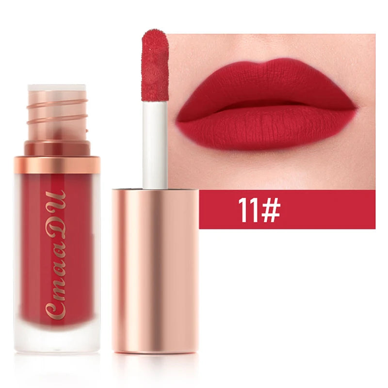 1 Pcs Velvet Matte Lipstick Lip Gloss-Long-Lasting Waterproof Non-Stick Holiday Stage Makeup Beautifully Packaged Easy Coloring Oasis Select 11