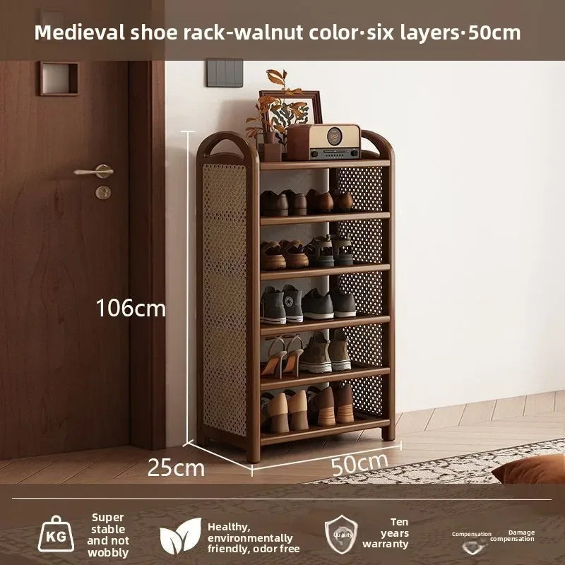 Multi-functional Shoe rack Multi-layer shelf Entry entrance Large capacity shoe storage cabinet Oasis Select 6 layers D
