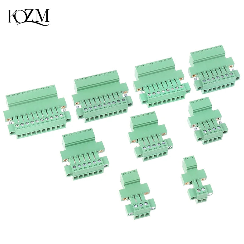 3.81mm Pluggable Terminal Block Connector Set 2P–10P PCB
