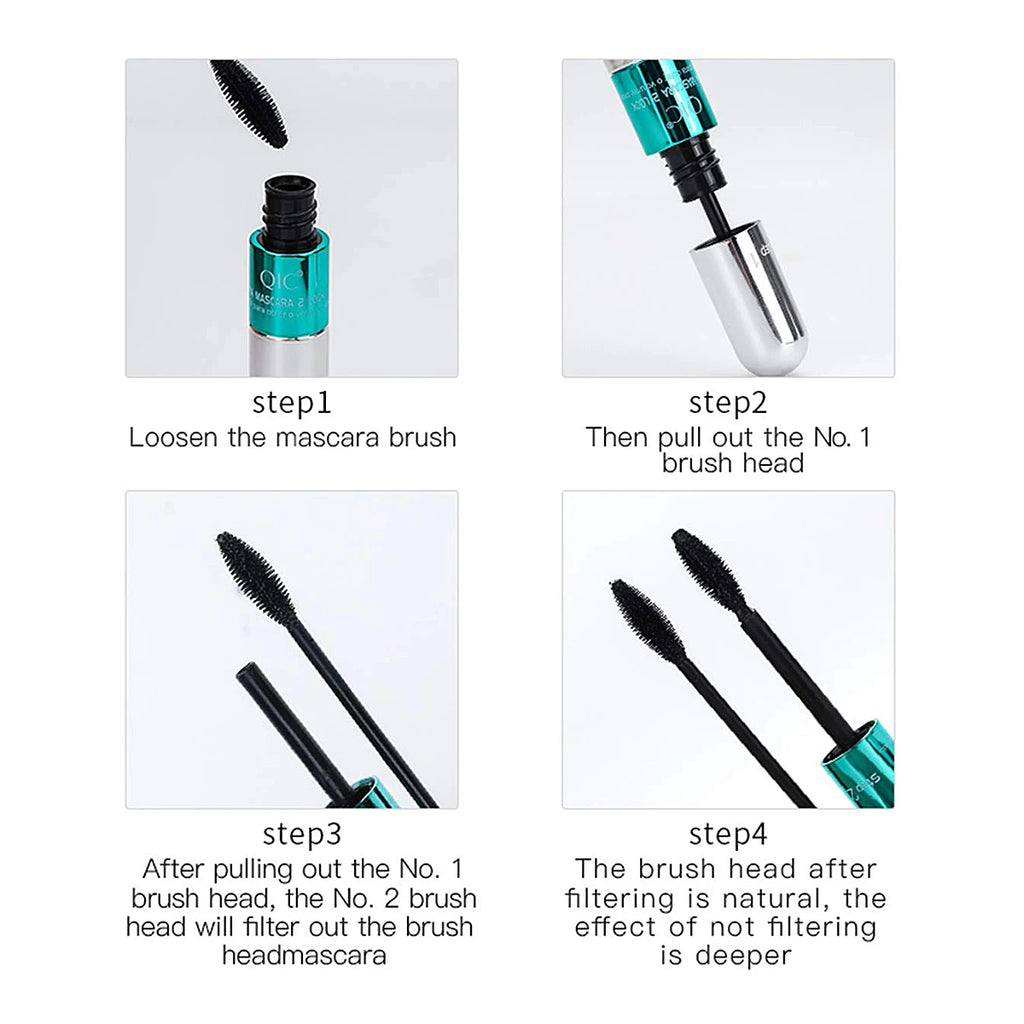 QIC Silk Fiber Mascara – Waterproof, Volumizing & Lengthening