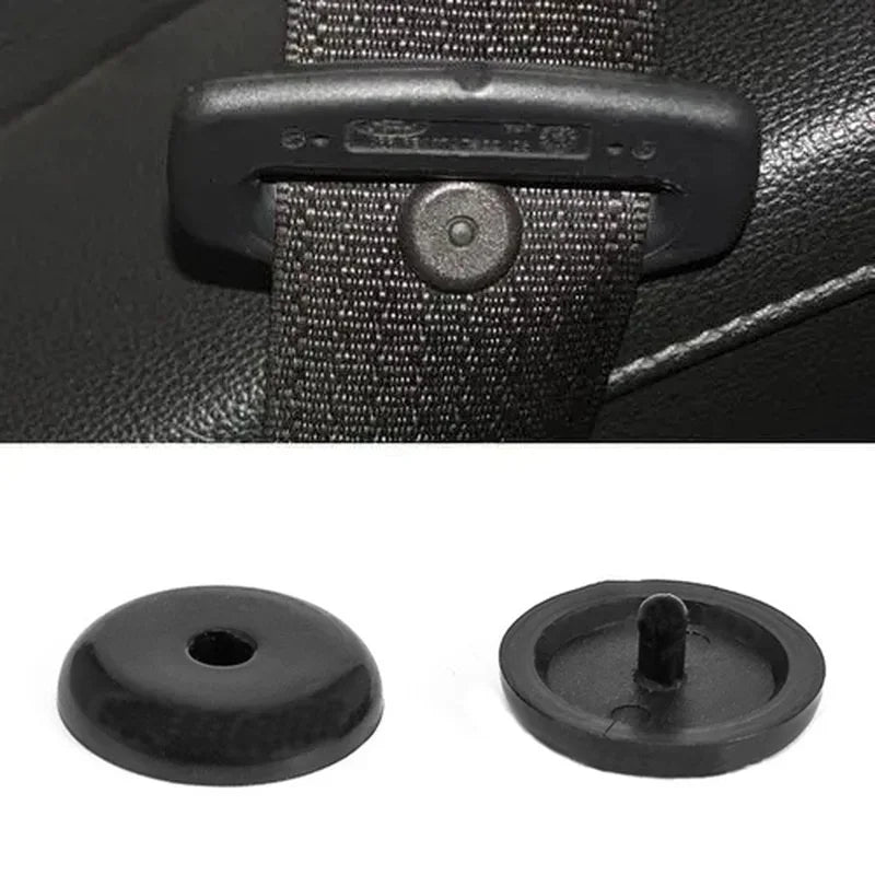 20 PCs car safety seatbelt stopper buckle automobile seat belt spacing limit stop plastic anti-slip button retainer car interior Oasis Select