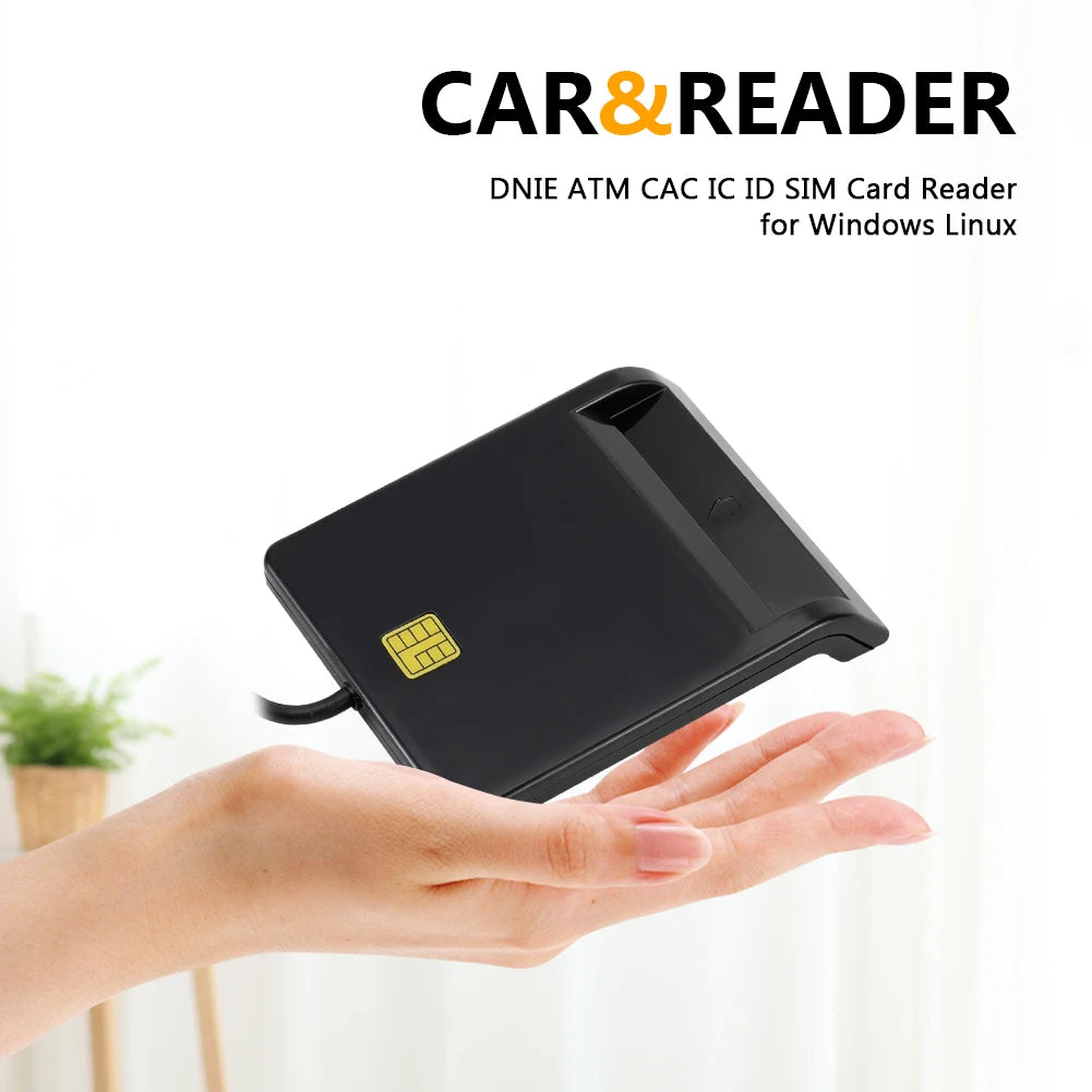 USB 2.0 Smart Card Reader – DNIE ATM CAC IC SIM ID Windows USB Smart Card Reader Oasis Select
