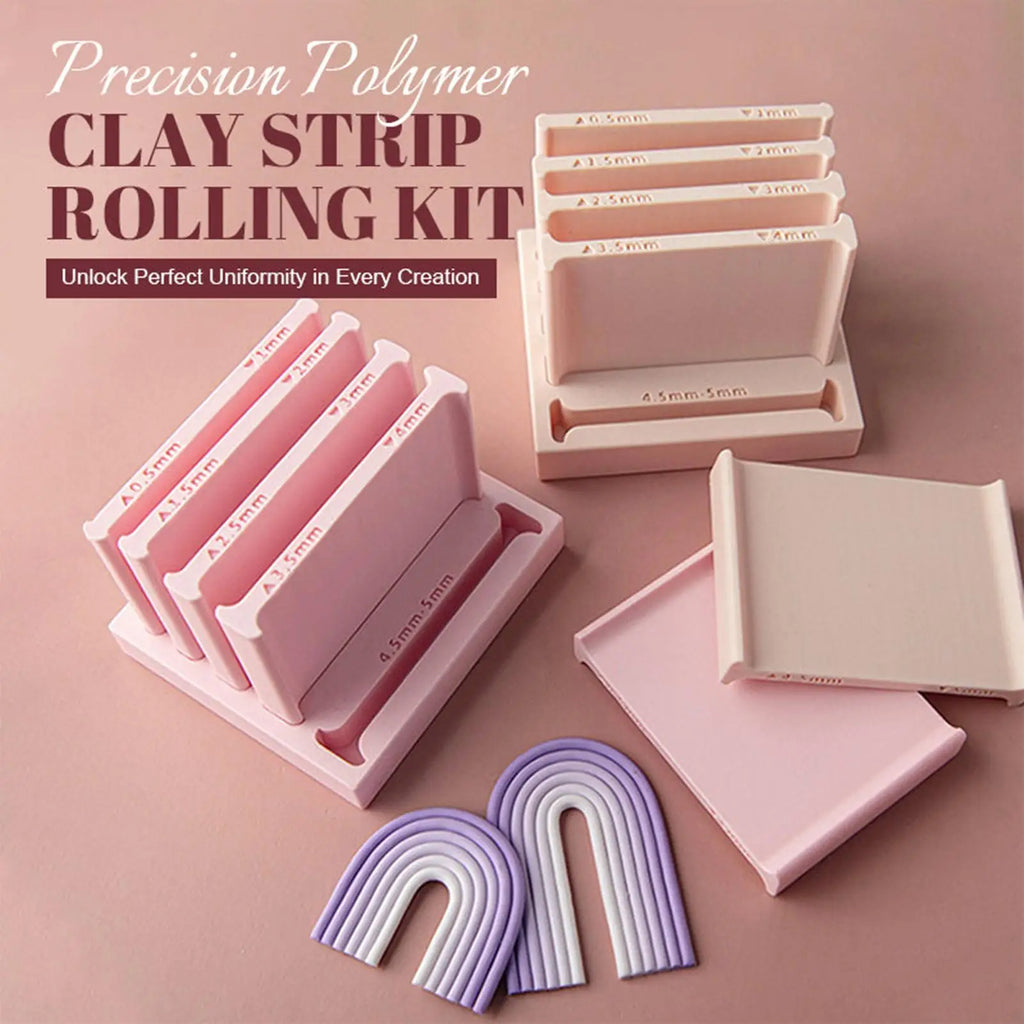 1PC Clay Strip Rolling Mold DIY Hand-rolled Clay Strip Woven Earrings Pendant 3D printing material Clay Tools Jewelry Making Oasis Select