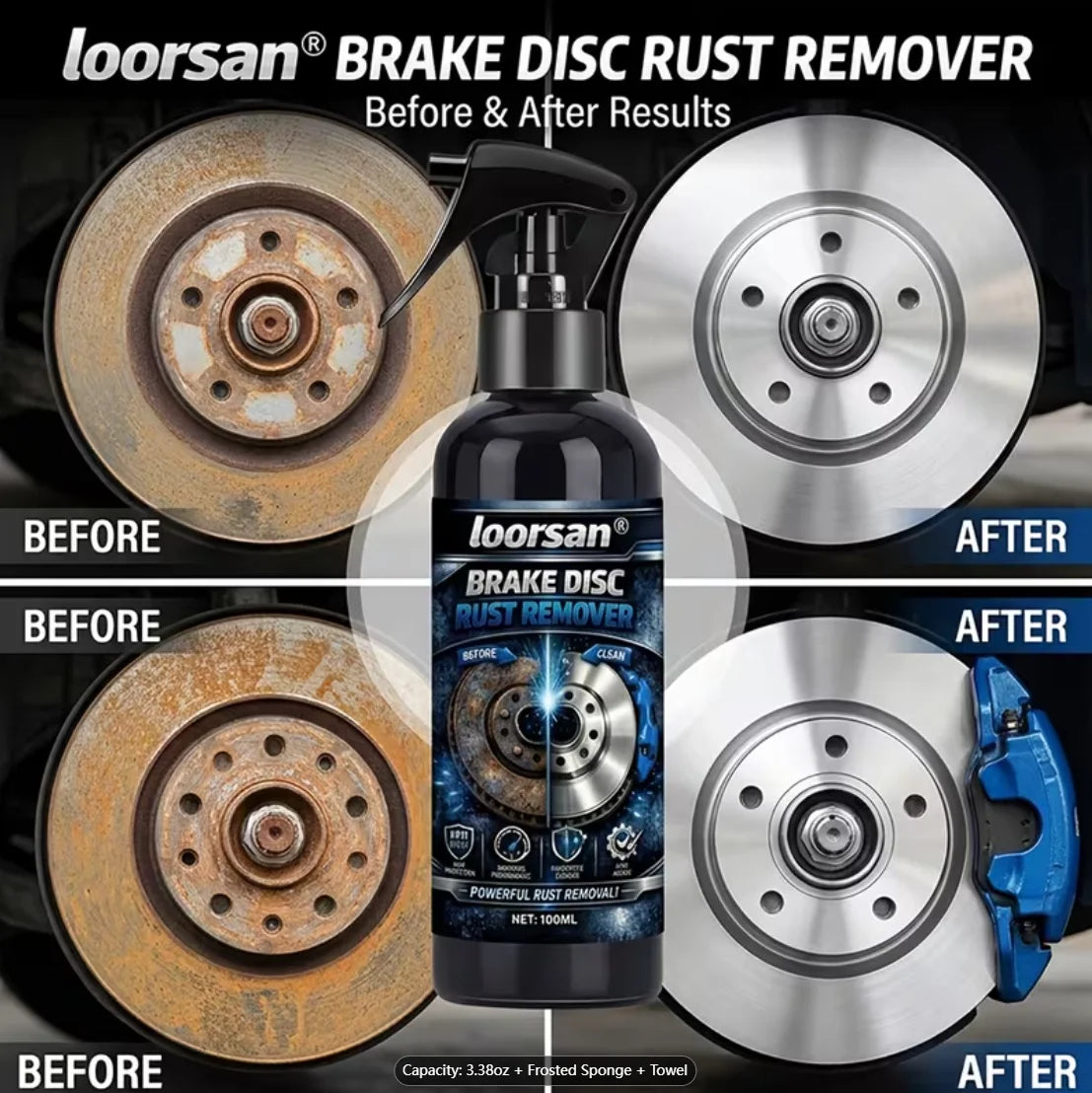 Car Brake Disc Rust Remover Spray 100ml – Wheel Hub Cleaner Rust Remover Spray Oasis Select