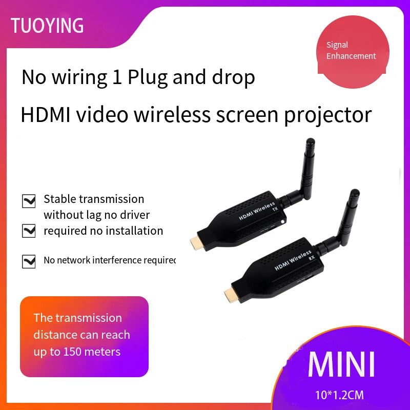 150m HDMI Wireless Transmission TV Laptop Office Image Transmission HDMI Wireless Screen Projector Oasis Select