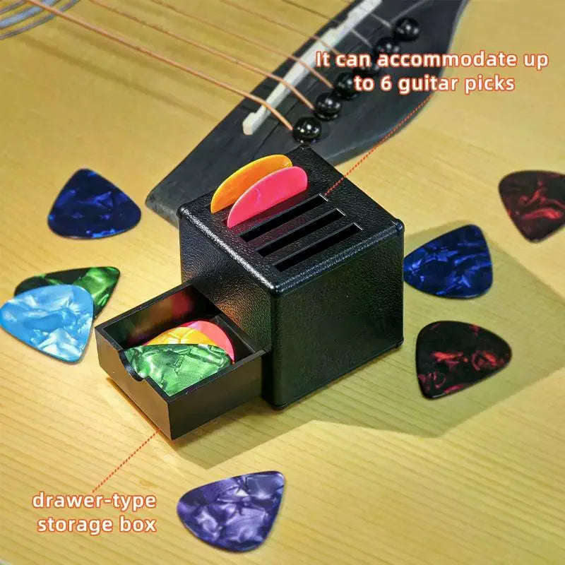 3D Printed Portable Guitar Pick Holder Waterproof Dustproof Guitar Picks Organizer Picks Storage And Display Gifts Oasis Select
