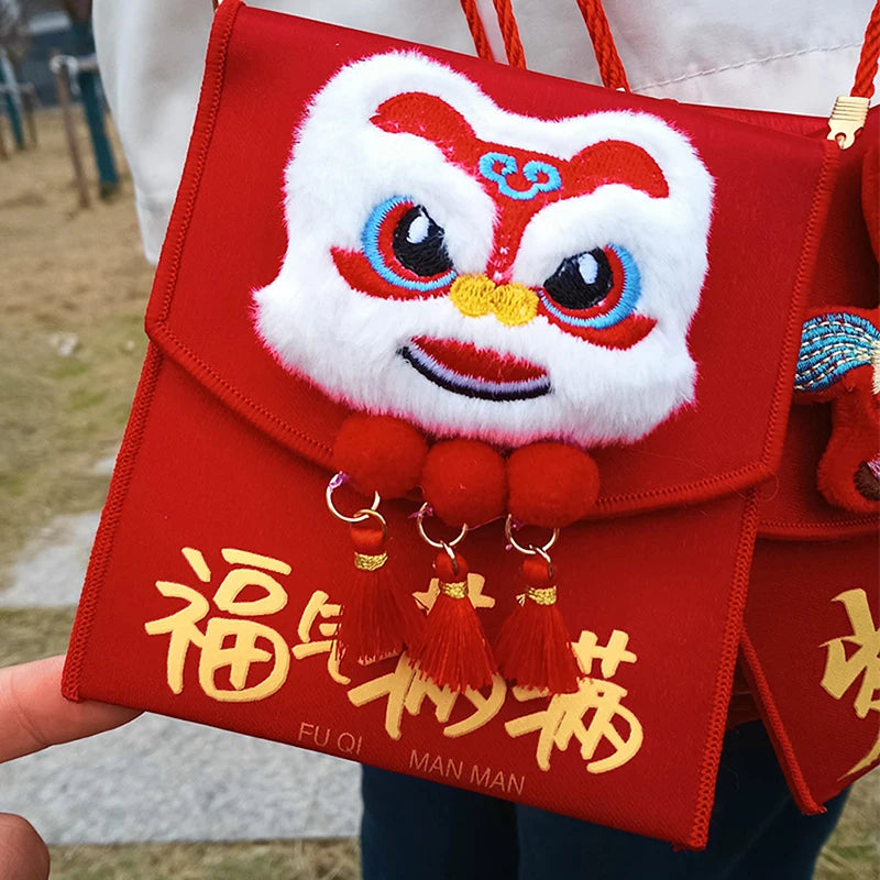2026 Red Envelopes Chinese New Year Decorations Party Favors Gifts Bags Money Packaging Bags Spring Festival Red Pockets Oasis Select 16.9x8.7x1.1cm 4