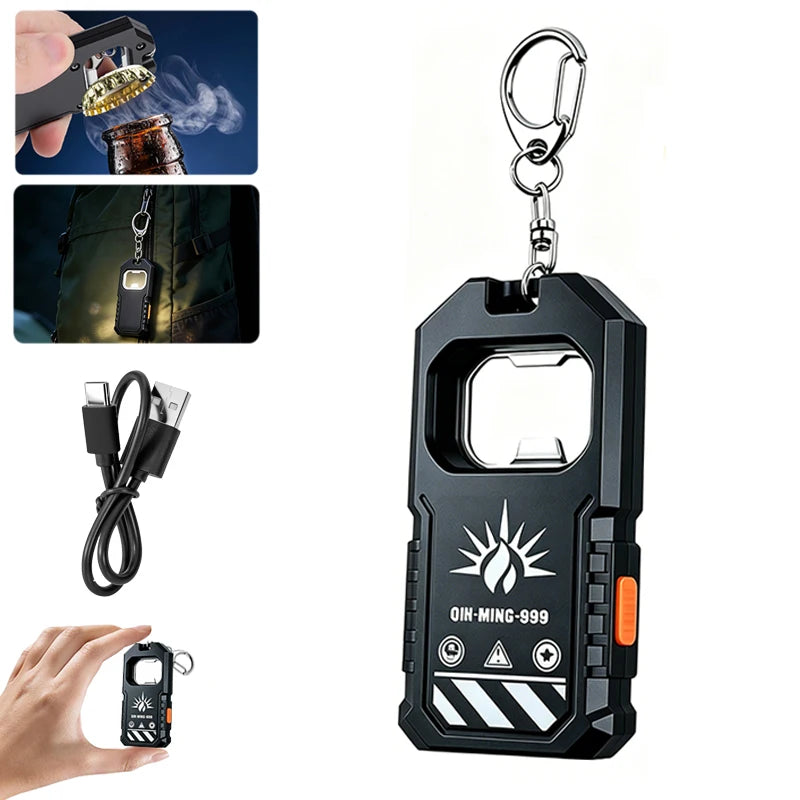 COB LED Pocket Flashlight 8 Modes Magnetic Clip Type-C USB