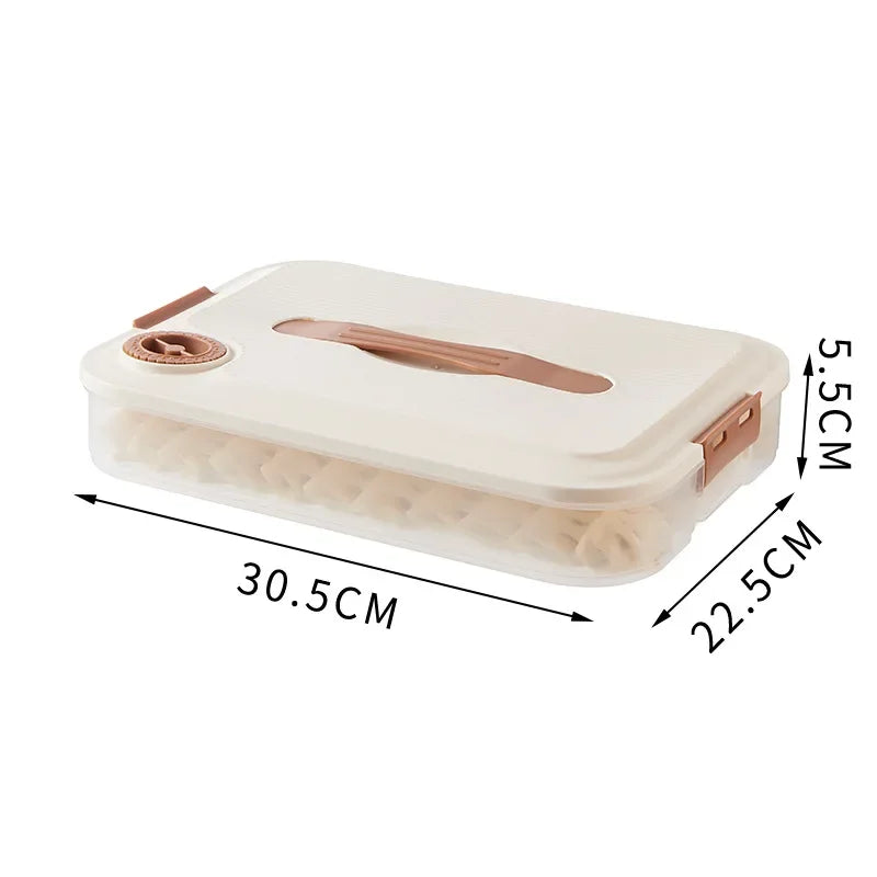 Dumpling Storage Frozen Box Refrigerator Frozen Dumplings Multi-layer Food Grade Household Dumpling Frozen Fresh-keeping Box Oasis Select 1st floor