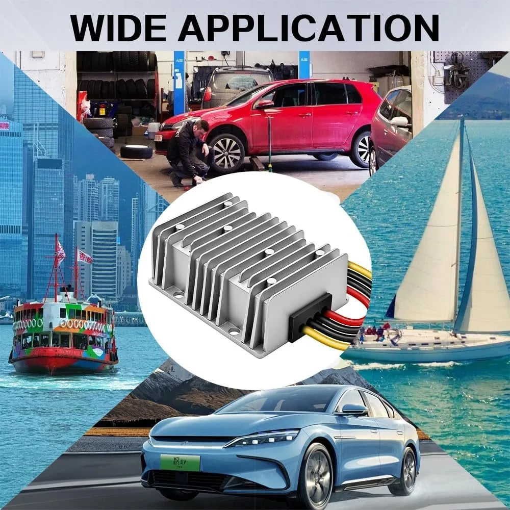 DC/DC Converter 12V Step Up to 24V Boost Converter 20A 480W Voltage Regulator Power Supply Module for Car Truck Vehicle Boat Oasis Select