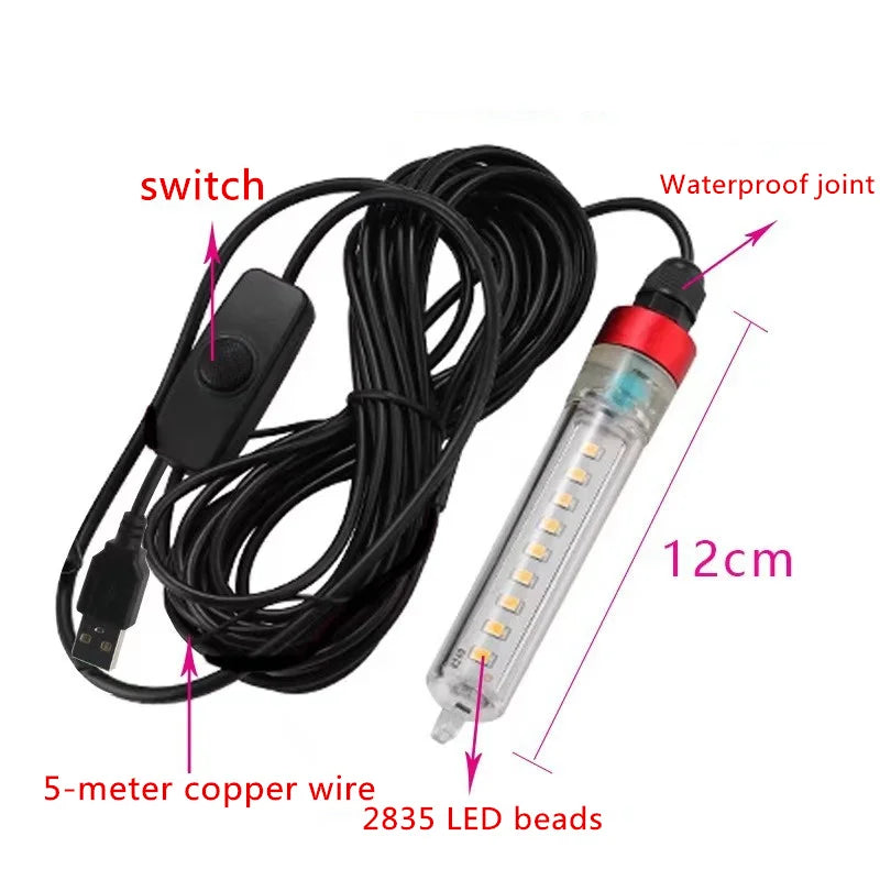 SHINEKNOT 20W Underwater LED Fishing Light | 4 Colors IP68