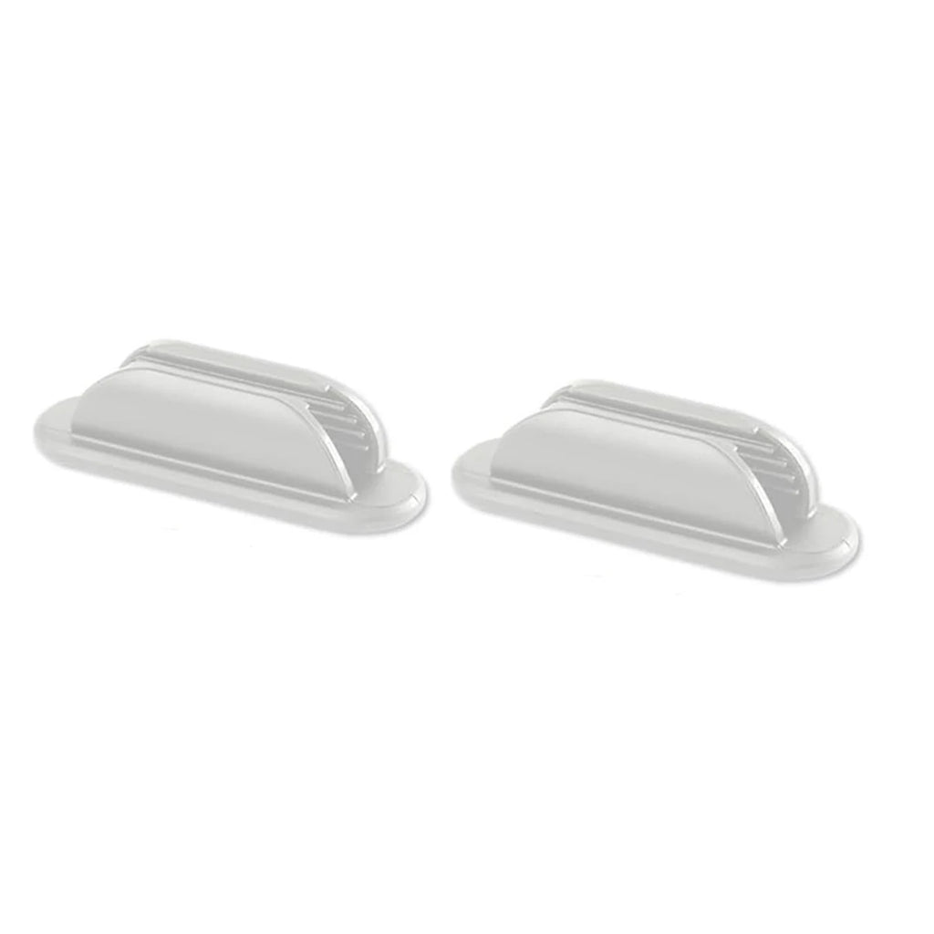 2/4 PCS Adhesive Silicone Pen Holder Desk & Wall No-Drill Flexible Pencil Fixator Space-Saving Organizer, Home Office Classroom Oasis Select White 2pcs