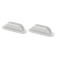 2/4 PCS Adhesive Silicone Pen Holder Desk & Wall No-Drill Flexible Pencil Fixator Space-Saving Organizer, Home Office Classroom Oasis Select White 2pcs