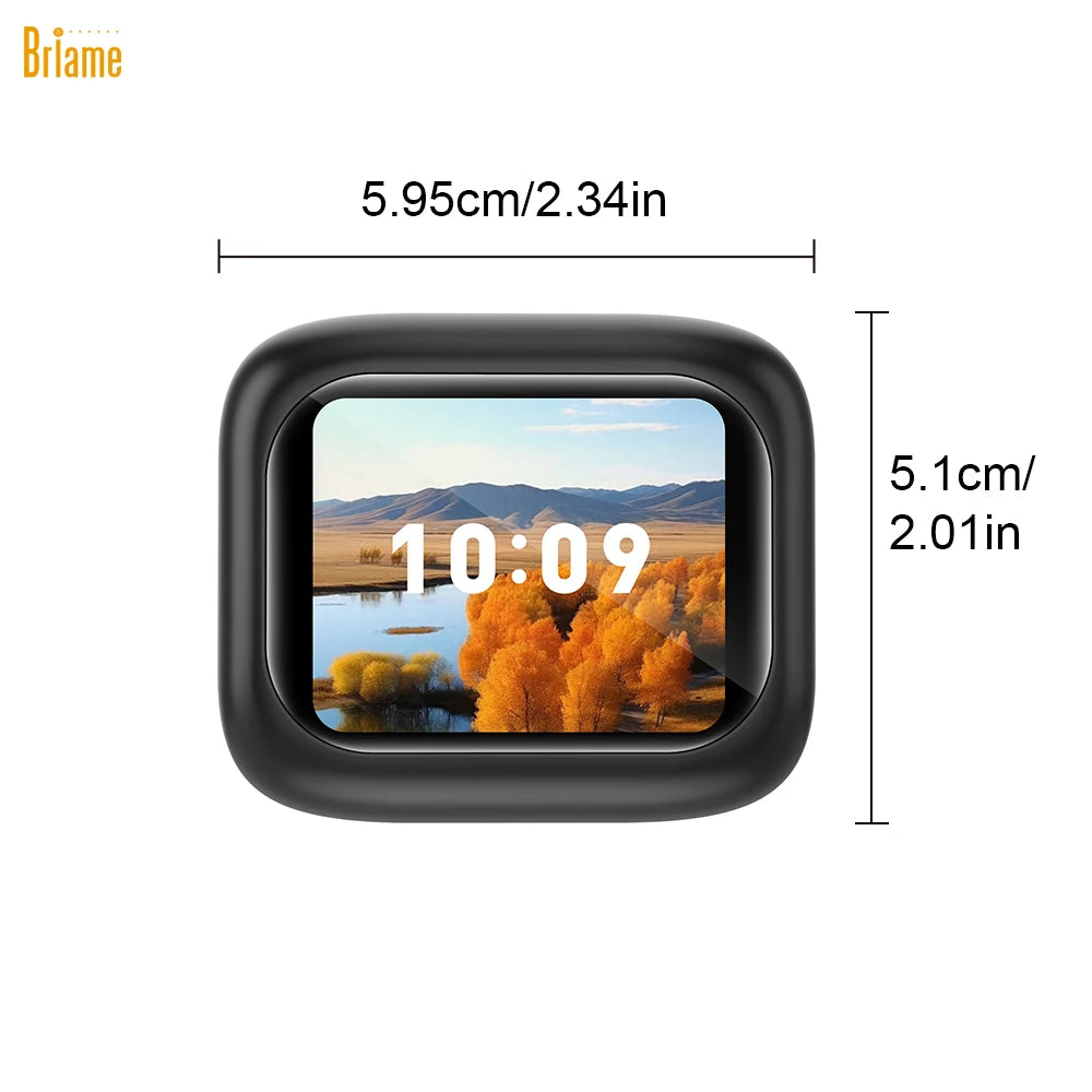 Briame Mini Bluetooth Earphones with LED Screen Wireless Headphones with Microphone for All Devices Sport Headset Game Oasis Select