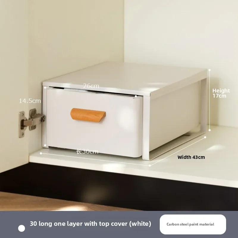 Multi-functional Kitchen Lower Sink Shelf Seasoning Dishes Pull-out