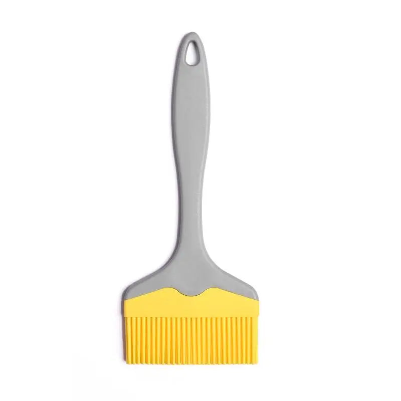 1pcs Split Silicone Oil Brush Large Size Outdoor BBQ Brush Household Sauce Brush 9CM Wide Baking Brush Oasis Select Yellow