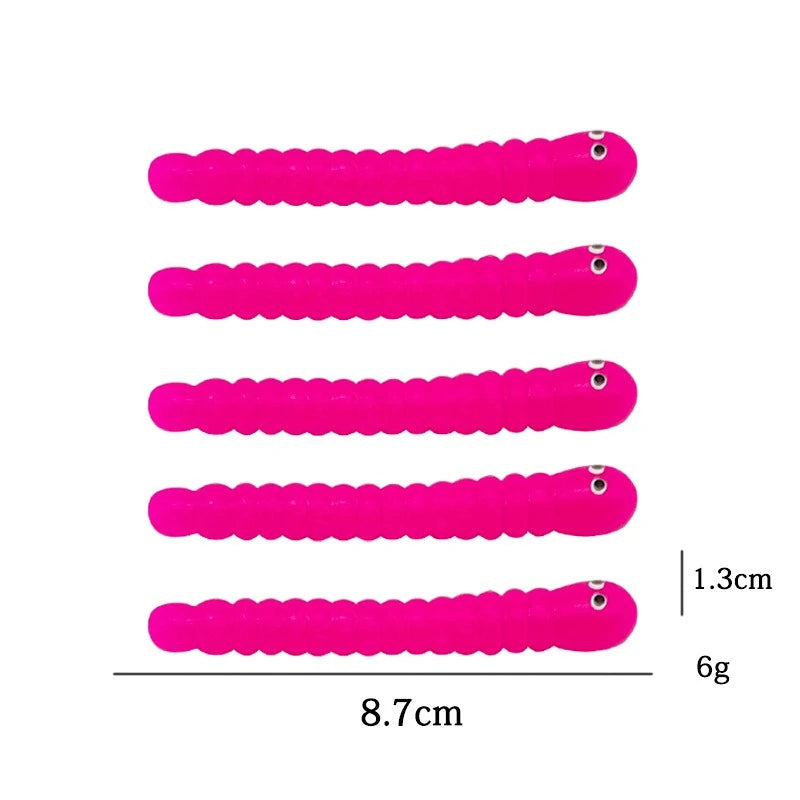 5 Pcs Stretchy Sensory Worm Strings TPR Textured Noodle Pulling Toys for Stress Relief and Relaxation Fidgets for Children Alike Oasis Select rose red