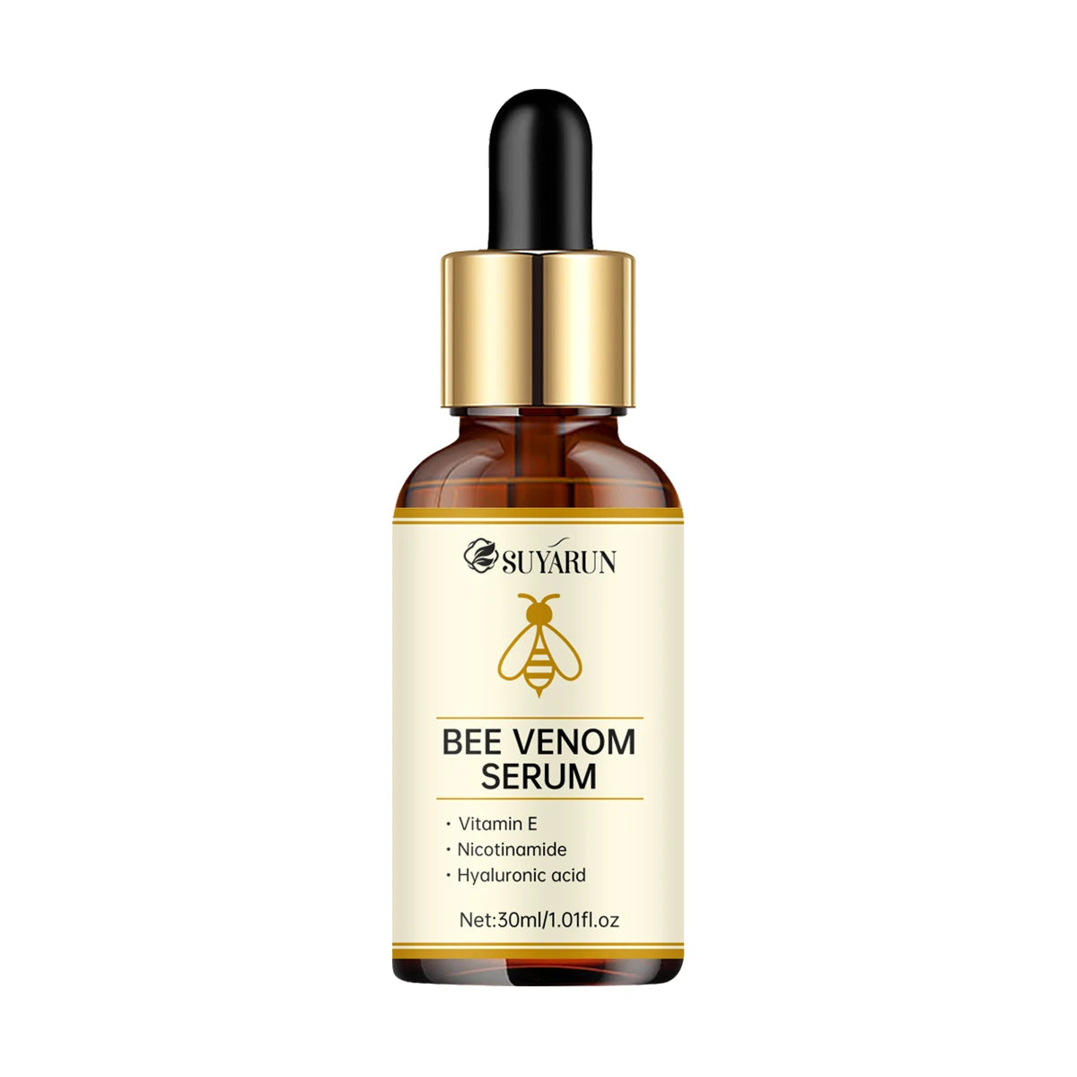 SUYARUN Vitamin E & Hyaluronic Acid Honey Face Serum - Hydrating Anti-Aging Brightening Skin Care, Nourishing Repair. Oasis Select 30ml